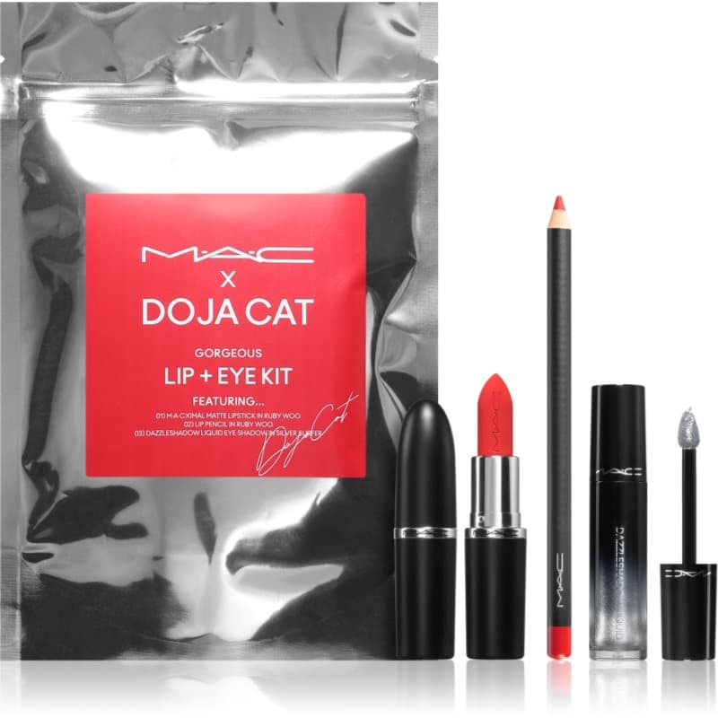 MAC x Doja Cat Gorgeous Lip & Eye Kit zestaw do makijażu