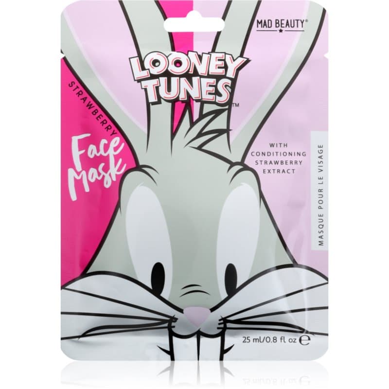 Looney Tunes Bugs Bunny maska nawilżająca w płacie o działaniu rewitalizującym