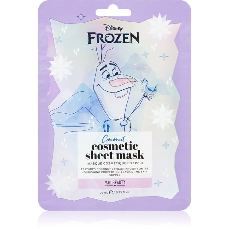 Frozen Olaf maseczka w płachcie o działaniu rozjaśniającym i nawilżającym