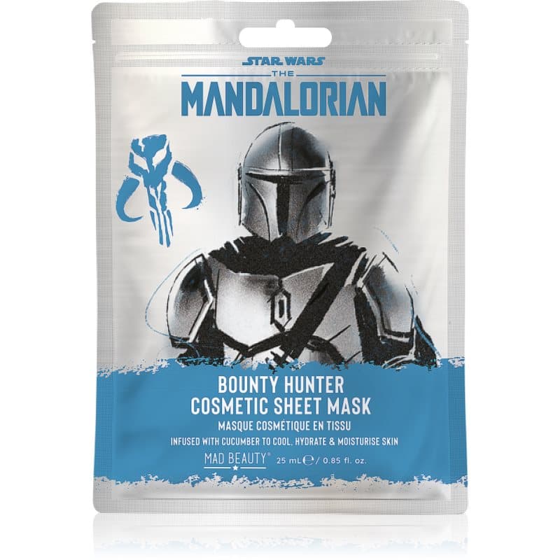 Star Wars Mandalorian Silver Face Mask maseczka w płachcie