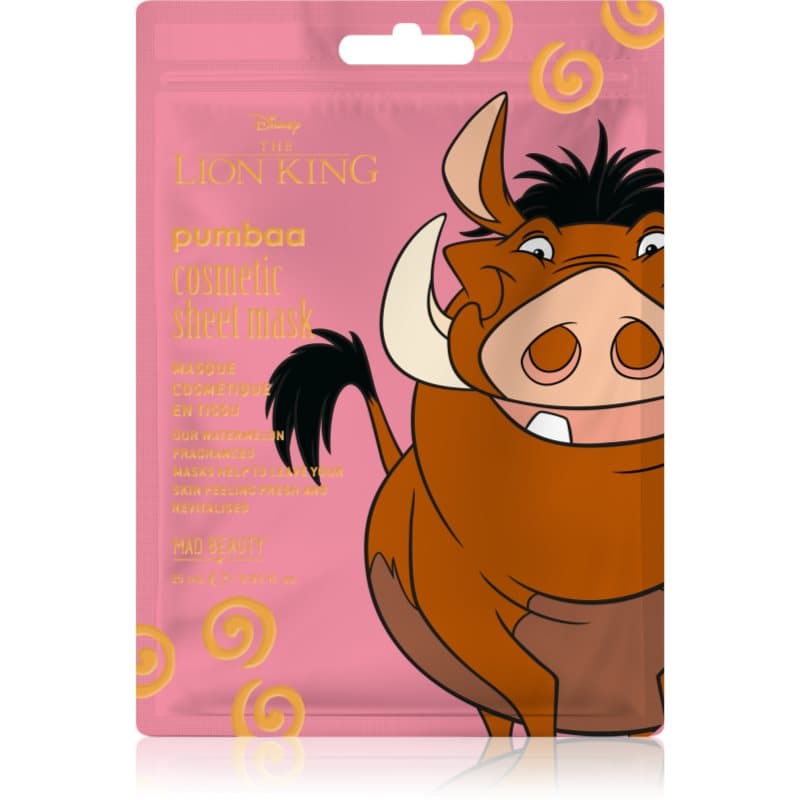 Lion King Pumba maska nawilżająca w płacie