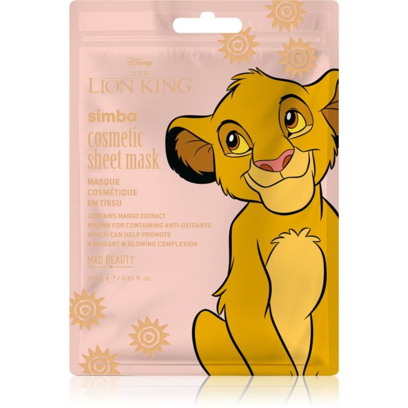 Lion King Simba maseczka rewitalizująca w płachcie