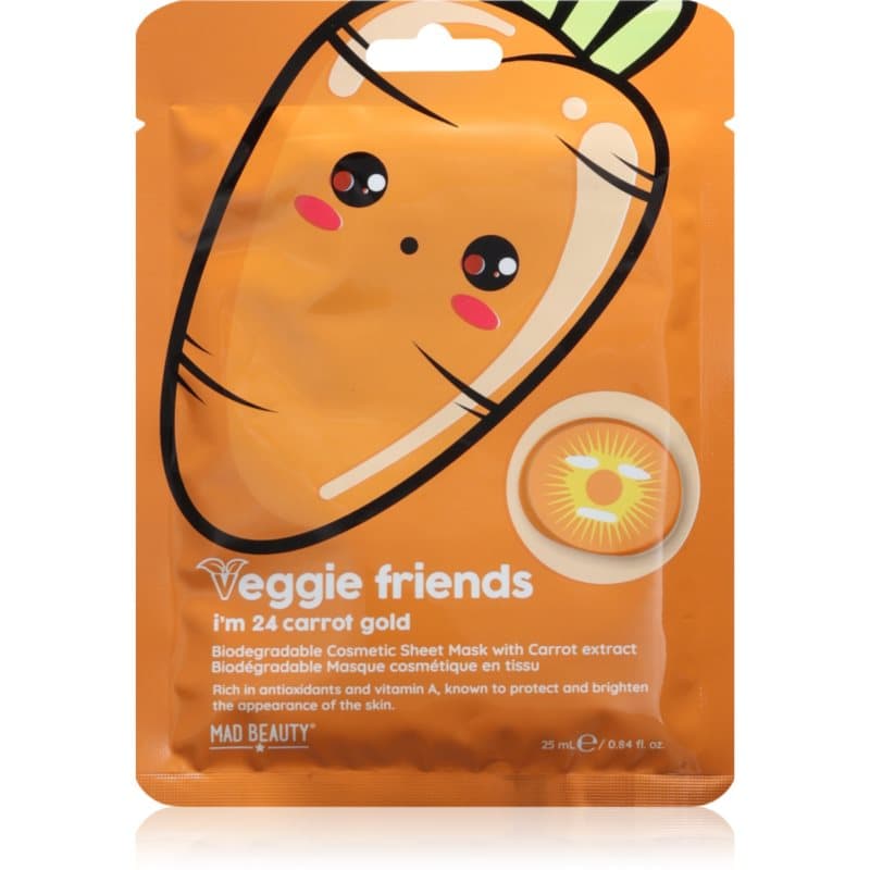 Veggie Friends Carrot maseczka w płachcie z efektem rozświetlającym