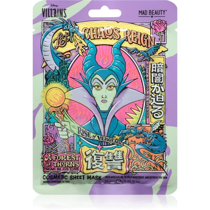 Disney Villains Maleficent maseczka w płachcie o działaniu silnie nawilżającym i odżywczym