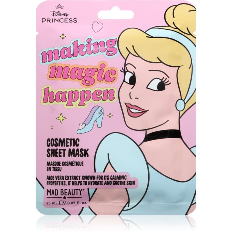 Disney Princess Cinderella maska nawilżająca w płacie