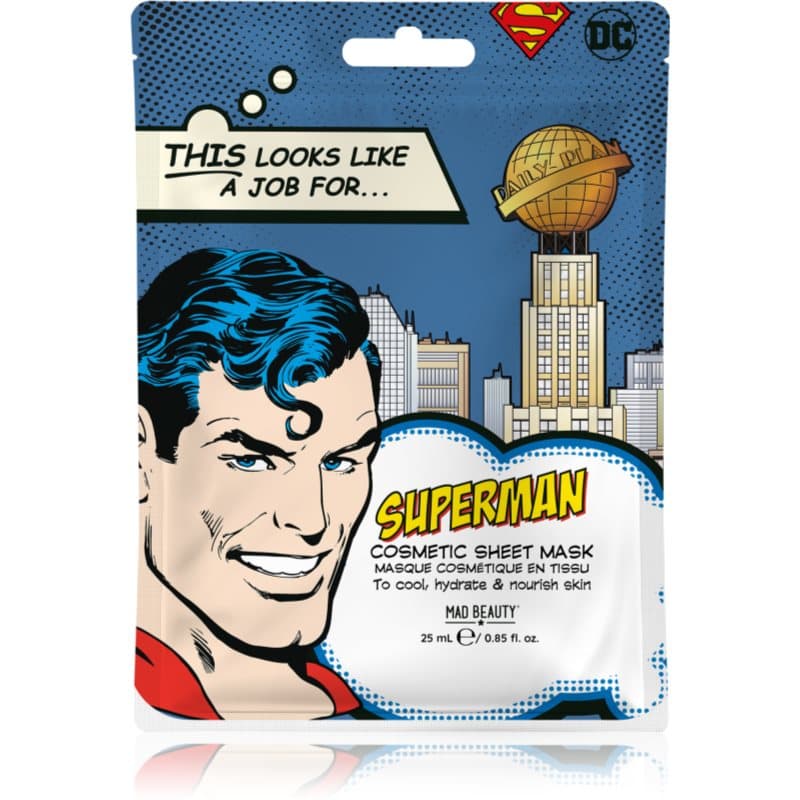 DC Superman maseczka w płachcie z kwasem hialuronowym