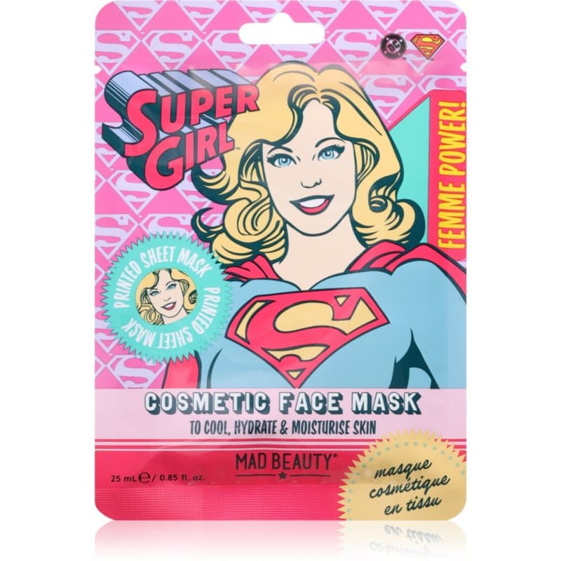 DC Femme Power Supergirl maska nawilżająca w płacie