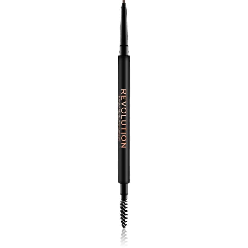 Revolution Precise Brow Pencil precyzyjna kredka do brwi ze szczotką odcień Dark Brown