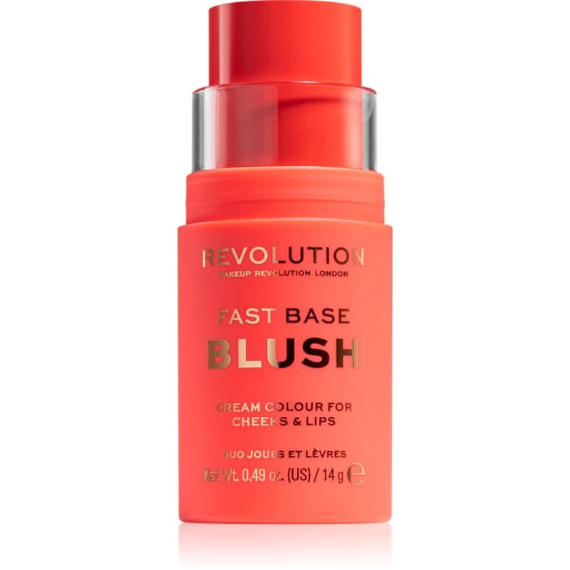 Revolution Fast Base tonujący balsam do ust i policzków odcień Bloom