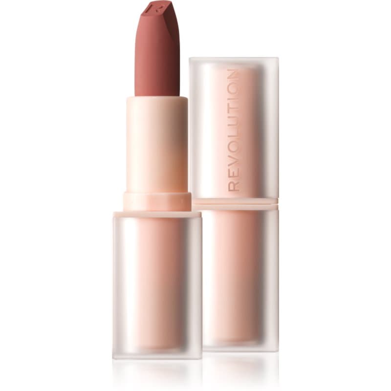 Revolution Lip Allure Soft Satin Lipstick kremowa szminka o satynowym wykończeniu odcień Brunch Pink Nude