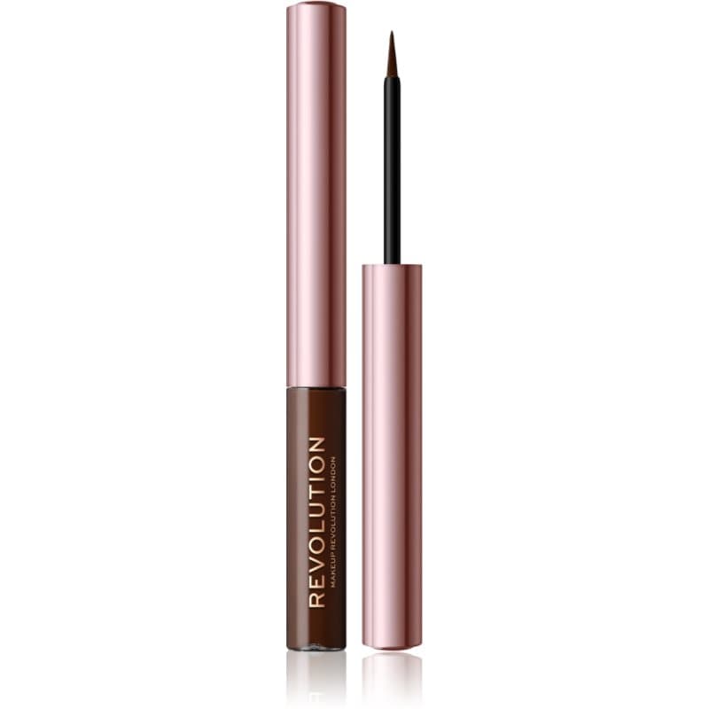 Revolution Super Flick eyeliner w płynie odcień Brown
