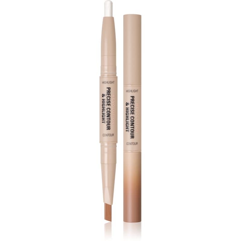 Revolution Precise Contour & Highlight Dwustronny sztyft do konturowania odcień Light