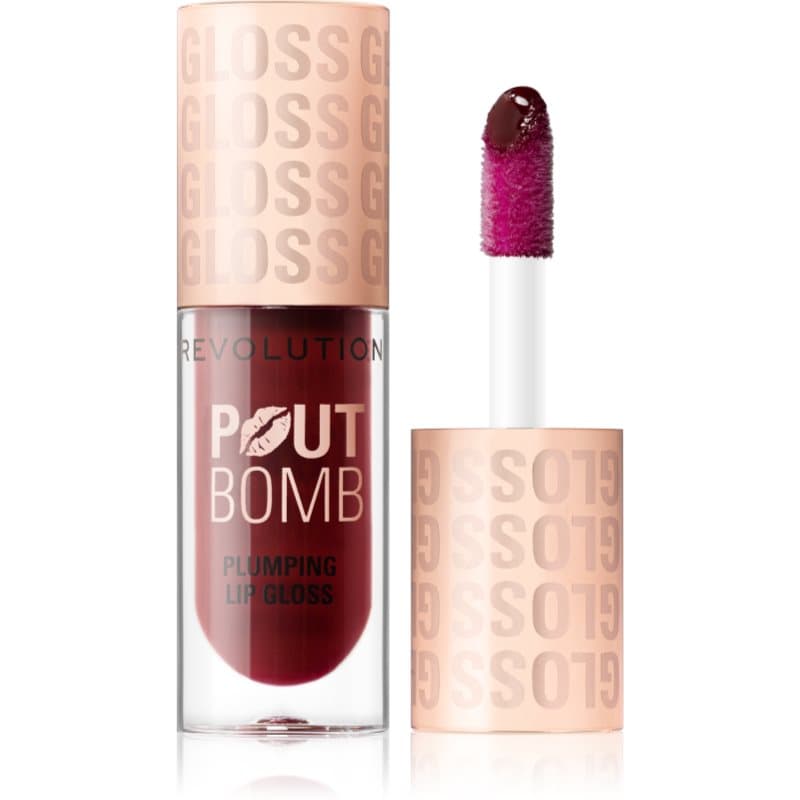 Revolution Pout Bomb błyszczyk do ust z efektem powiększenia odcień Jelly Berry Mauve