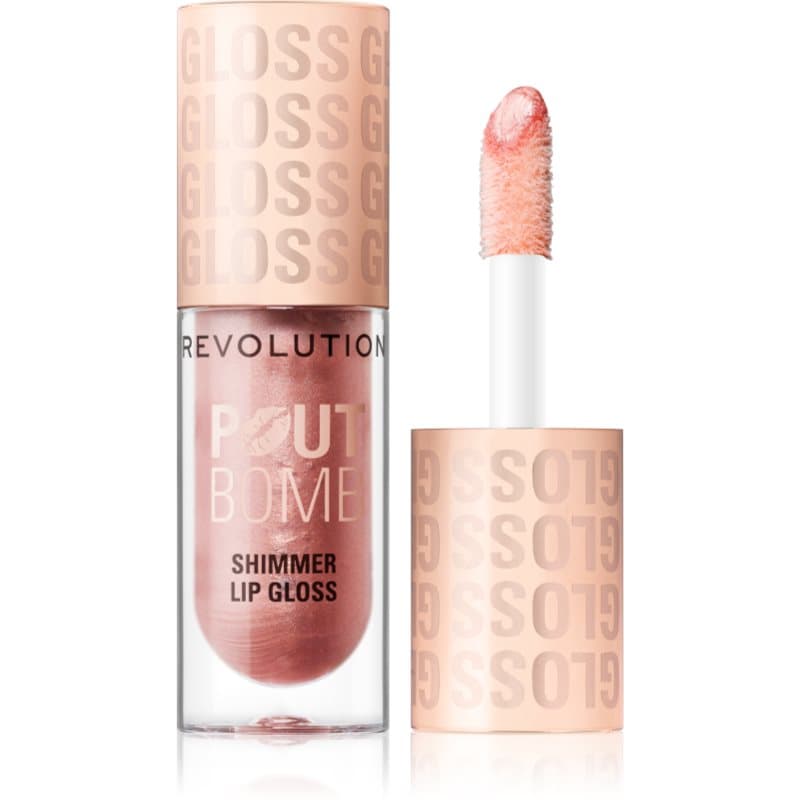 Revolution Shimmer Gloss błyszczyk do ust z połyskiem odcień Shine Pink