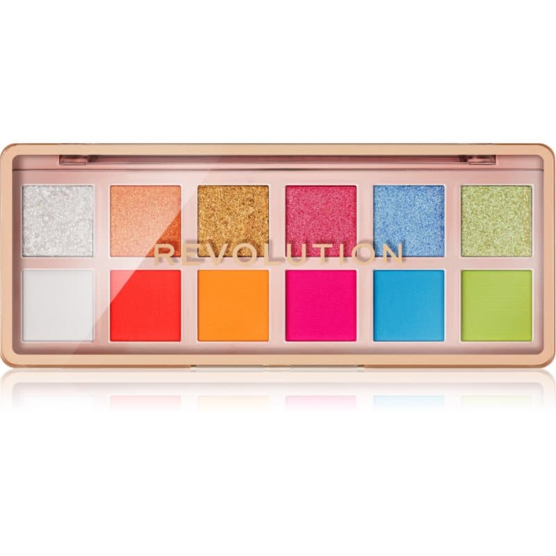 Revolution The Icon Palette paleta cieni do powiek odcień The Vibrant Icon Brights Palette