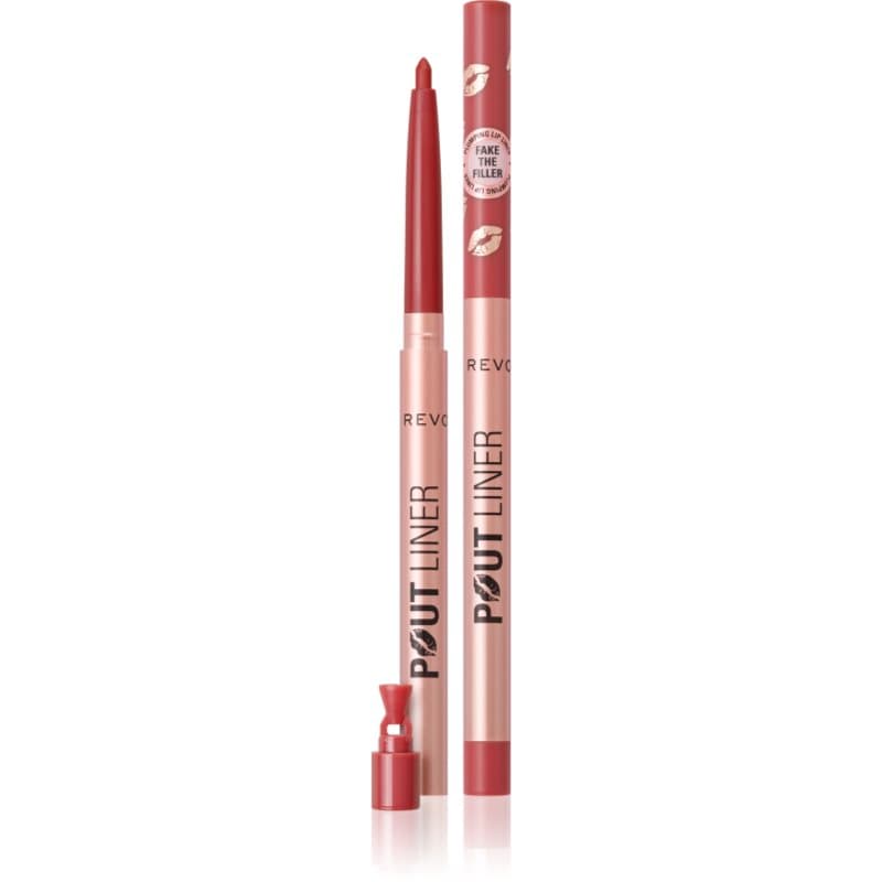 Revolution Pout Liner kredka do ust do zwiększenia objętości odcień Melba Warm Peach