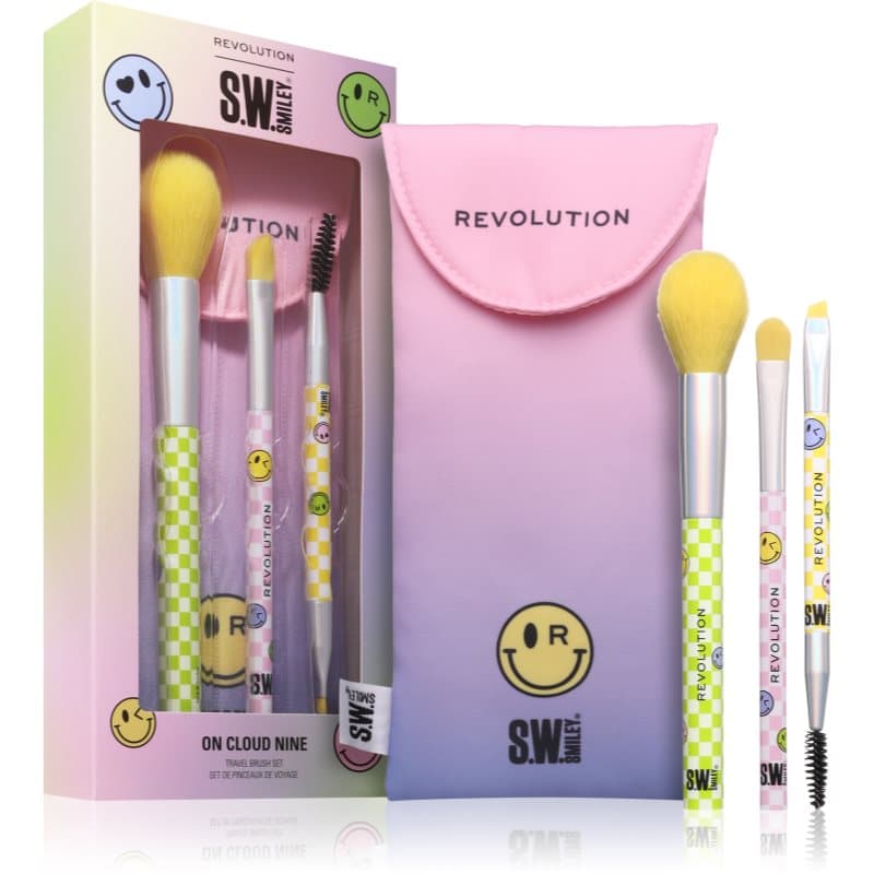 Revolution S.W.Smiley On Cloud Nine zestaw pędzli z kosmetyczką
