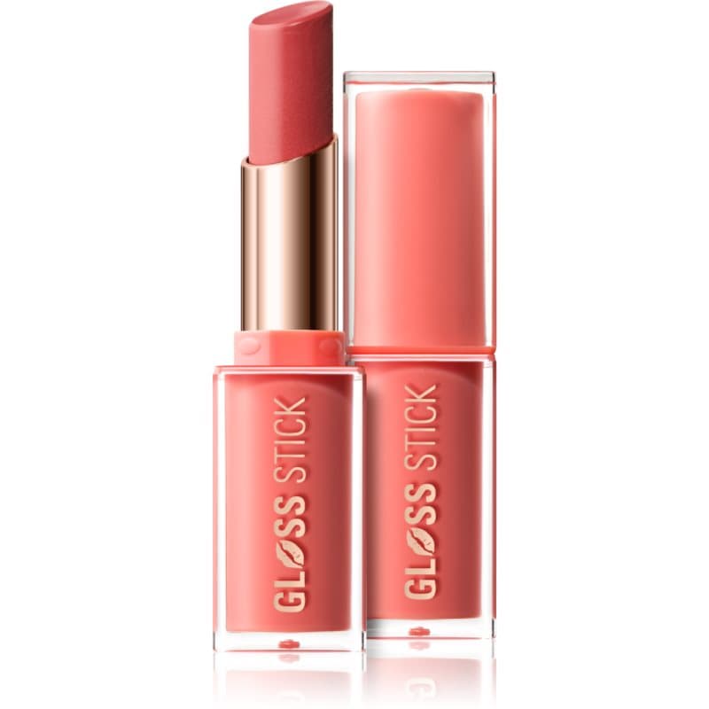 Revolution Pout Lip Gloss Stick nawilżająca szminka nabłyszczająca odcień Shimmer Peach Sorbet Nude