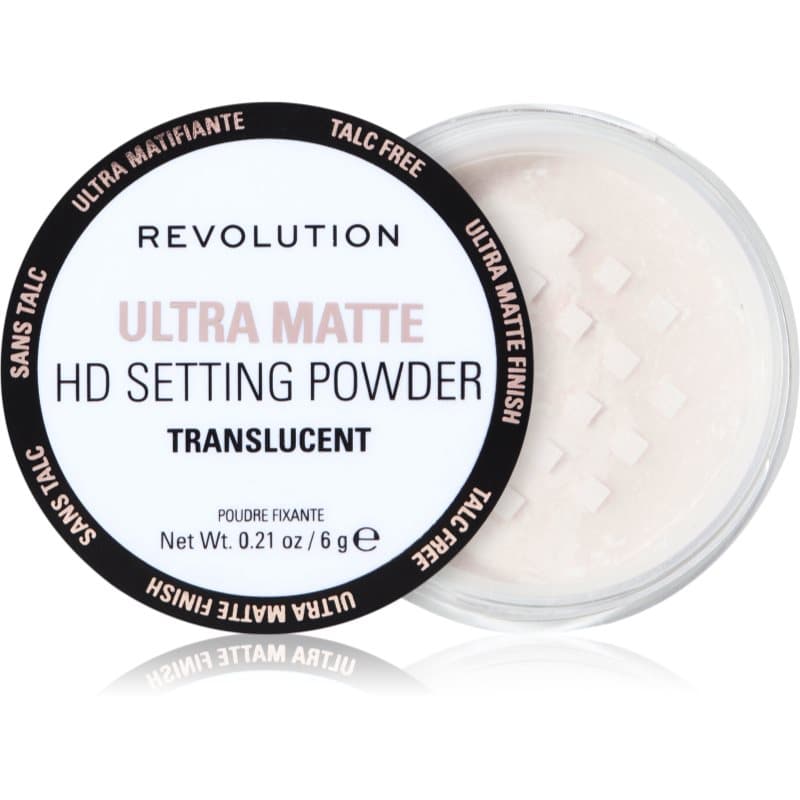 Revolution Ultra Velvet Loose Setting Powder transparentny puder matujący