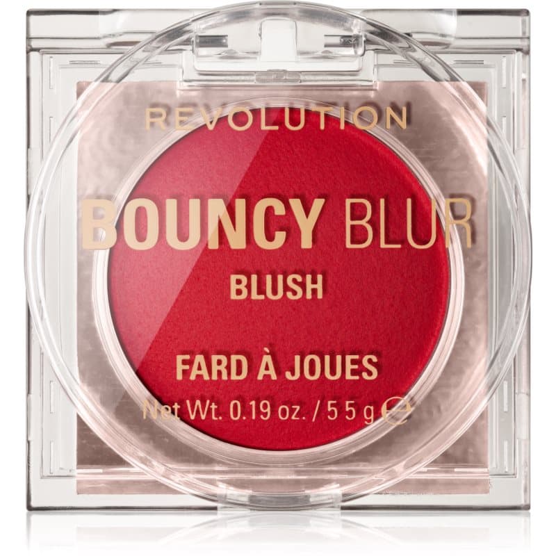 Revolution Bouncy Blur rozjaśniający róż do policzków odcień Coral Blur Burst