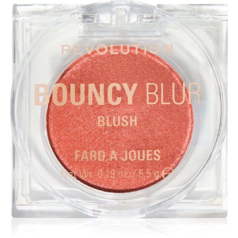 Revolution Bouncy Blur rozjaśniający róż do policzków odcień Paprika Pop Soft Bronze