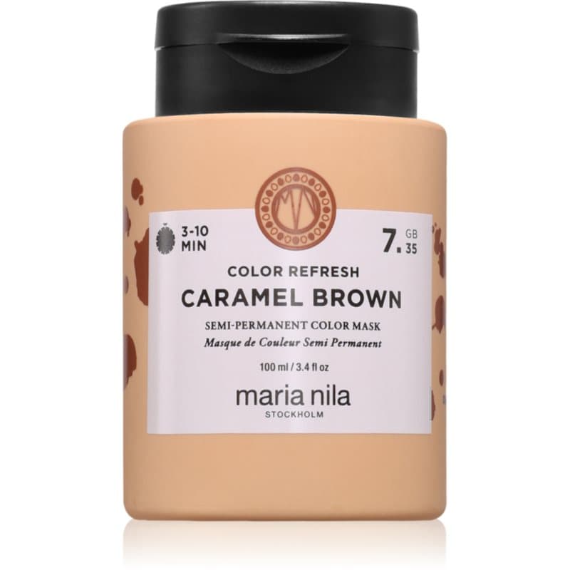 Colour Refresh delikatna odżywiająca maska bez trwałych pigmentów barwiących odcień Caramel Brown 7.35
