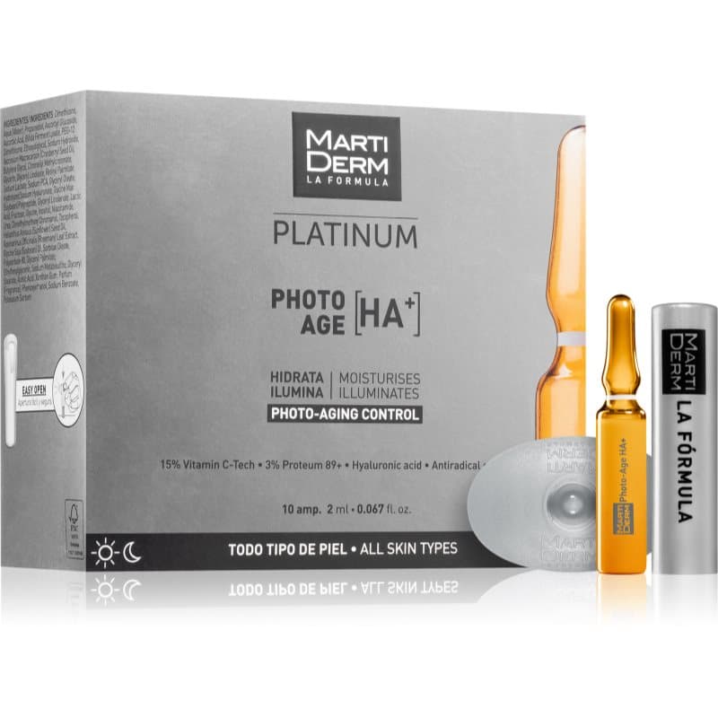 Platinum Photo Age HA+ serum przeciw starzeniu się skóry w ampułkach z witaminą C