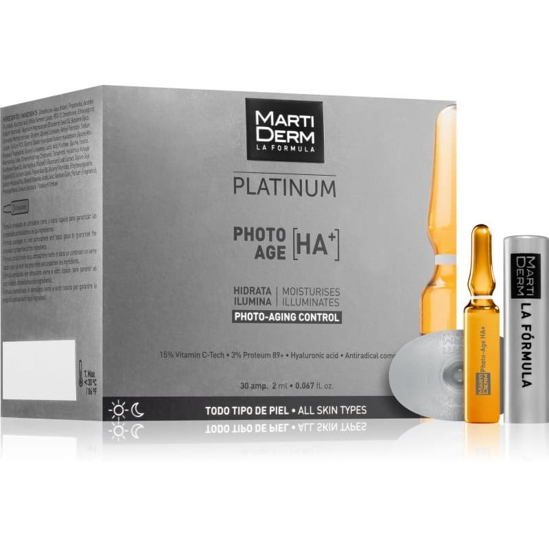 Platinum Photo Age HA+ serum przeciw starzeniu się skóry w ampułkach z witaminą C