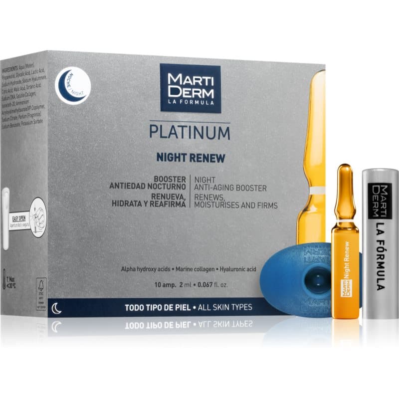 Platinum Night Renew przeciwzmarszczkowe serum na noc w ampułkach