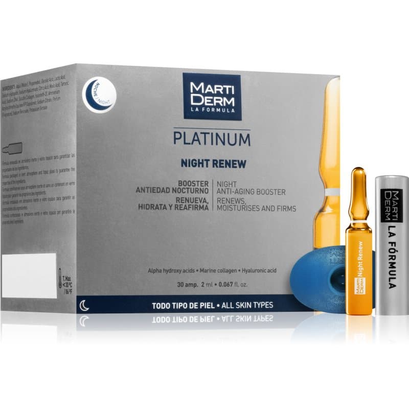 Platinum Night Renew przeciwzmarszczkowe serum na noc w ampułkach