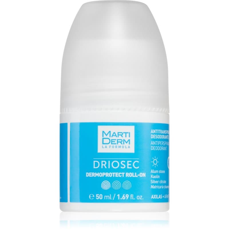 Driosec Dermoprotect Roll-On dezodorant antyperspirant przeciw białym i żółtym śladom