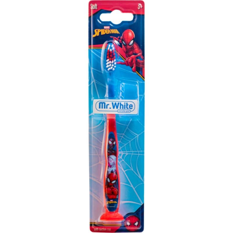 Spiderman Manual Toothbrush szczoteczka do zębów dla dzieci z osłonką podróżną soft 3y+
