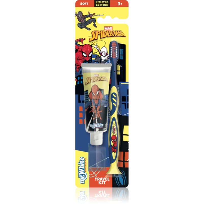 Spiderman Travel Kit zestaw do pielęgnacji zębów dla dzieci