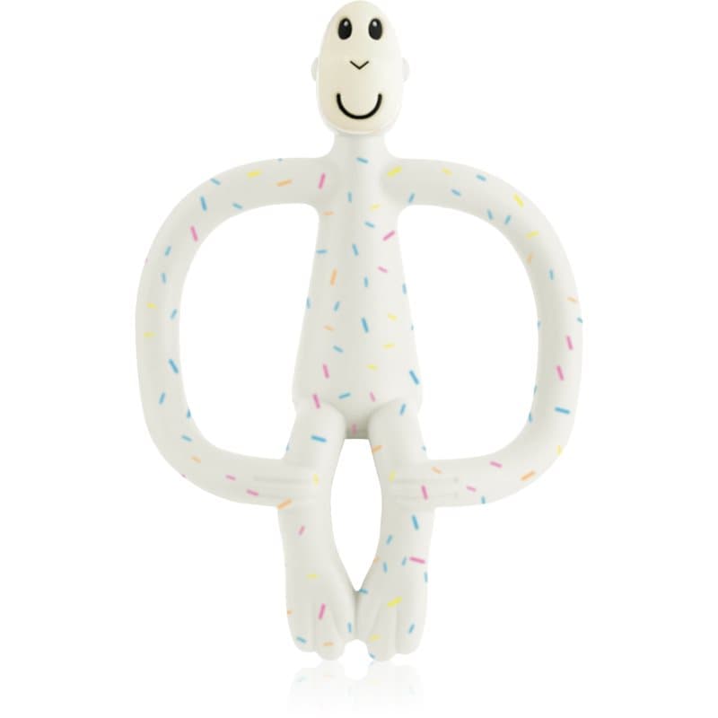 Teething Toy and Gel Applicator gryzak ze szczoteczką 2 w 1 Confetti Cream