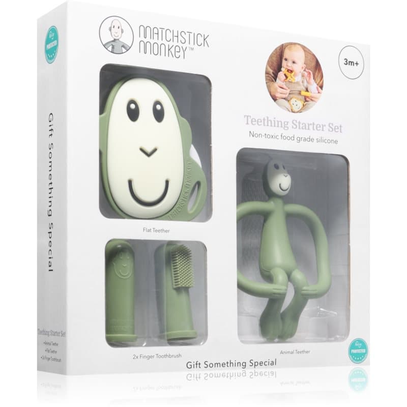 Starter Set Monkey Olive zestaw upominkowy dla dzieci 3m+