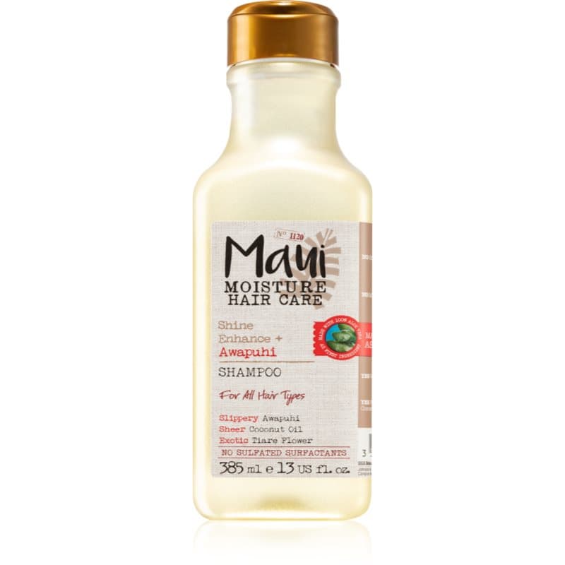 Shine Amplifying + Awapuhi szampon do nabłyszczania i zmiękczania włosów