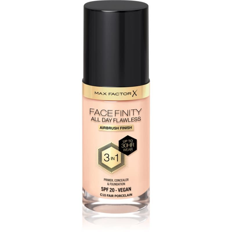 Facefinity All Day Flawless trwały podkład SPF 20 odcień 10 Fair Porcelain