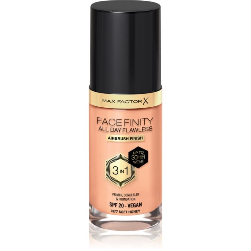 Facefinity All Day Flawless trwały podkład SPF 20 odcień 77 Soft Honey