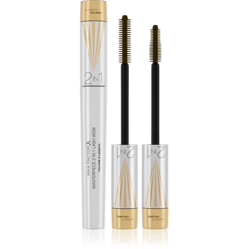 Masterpiece Lash Wow tusz do rzęs zwiększający objętość, wydłużający i podkręcający ze szczoteczką 2 w 1 odcień Black Brown