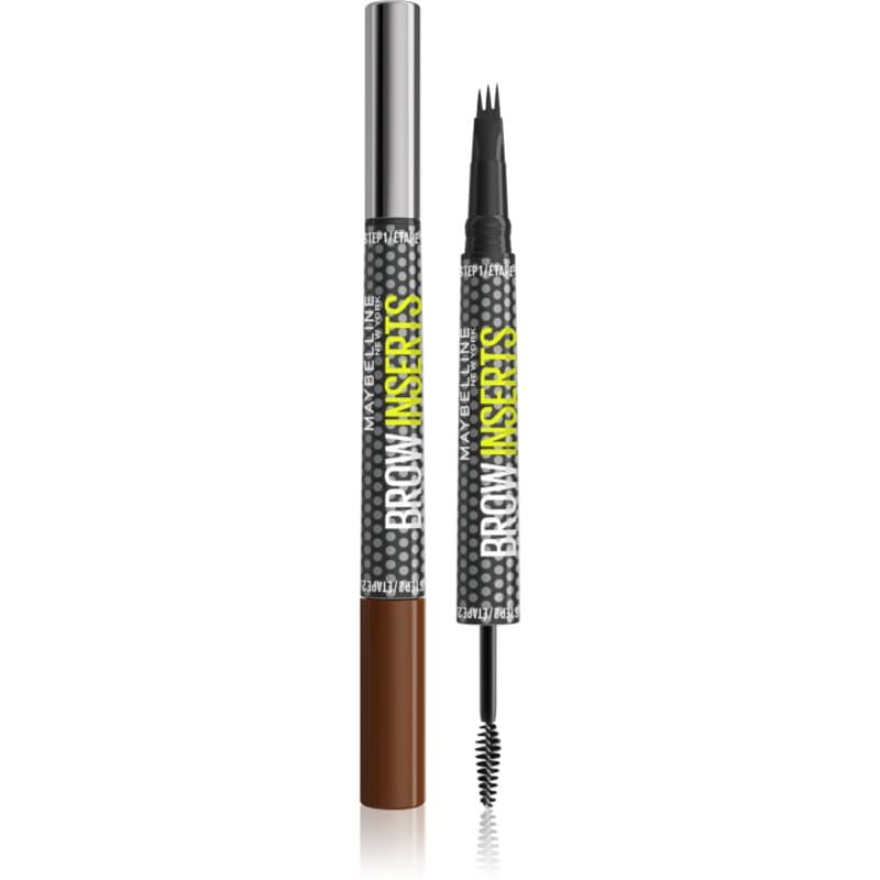 Brow Inserts pisak do brwi ze szczoteczką 2 w 1 odcień 4 Medium Brown