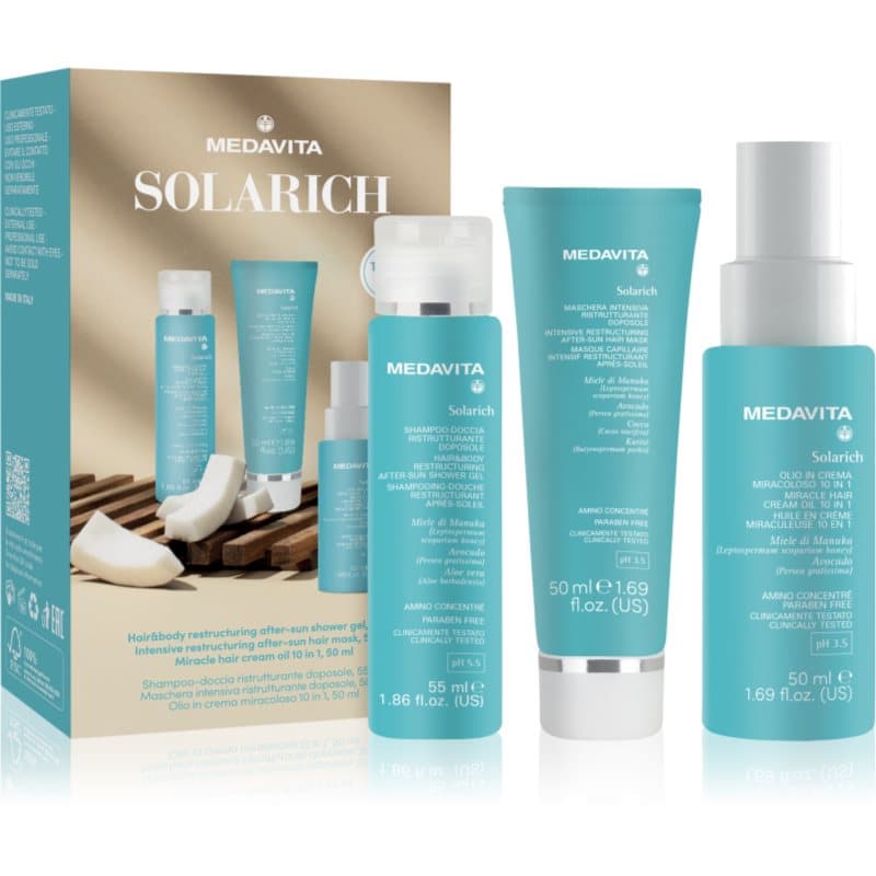 Solarich Travel Set zestaw podróżny podczas ekspozycji na słońce