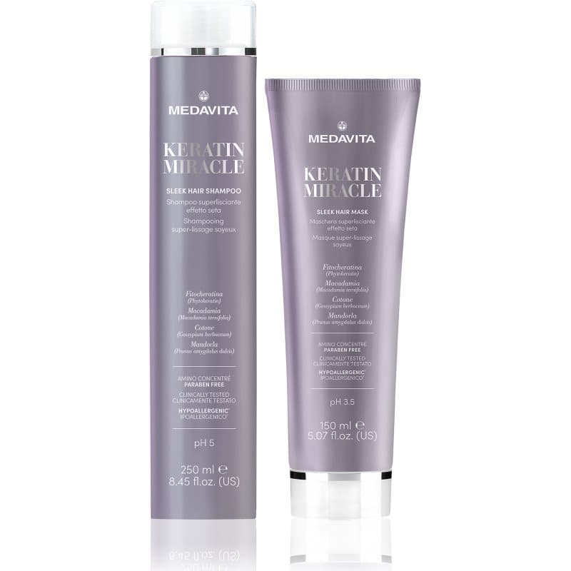 Keratin Miracle Sleek Hair Kit zestaw do wygładzenia i odżywienia niepodatnych włosów
