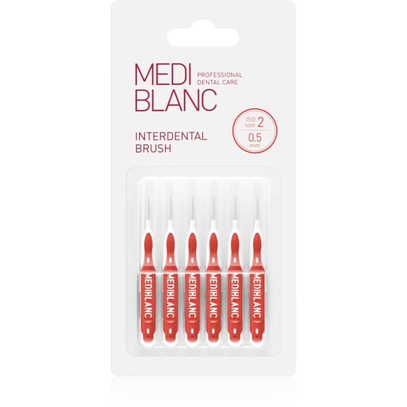Interdental Pick-brush szczoteczka międzyzębowa 0,5 mm Red