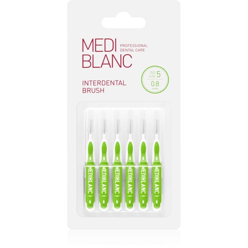 Interdental Pick-brush szczoteczka międzyzębowa 0,8 mm Green