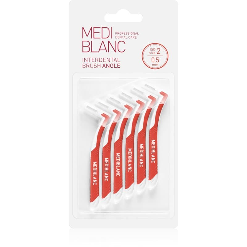 Interdental Pick-brush Angle szczoteczka międzyzębowa. 0,5 mm Red