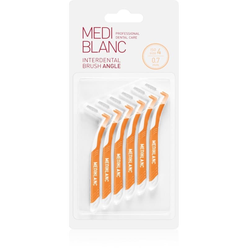 Interdental Pick-brush Angle szczoteczka międzyzębowa. 0,7 mm Yellow