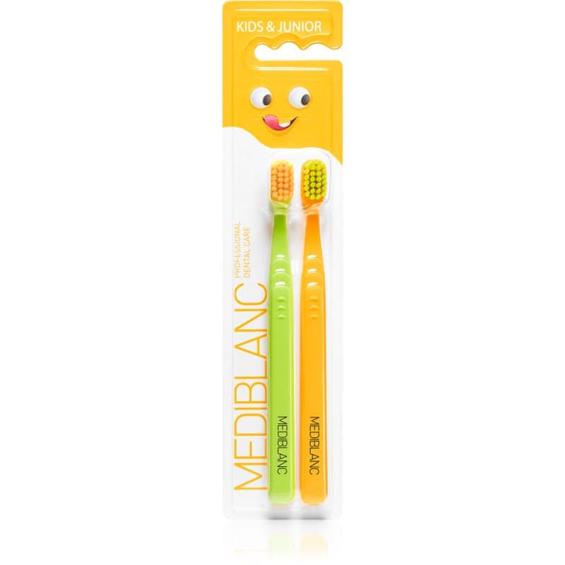 KIDS & JUNIOR Ultra Soft szczoteczka do zębów dla dzieci ultra soft Green, Orange