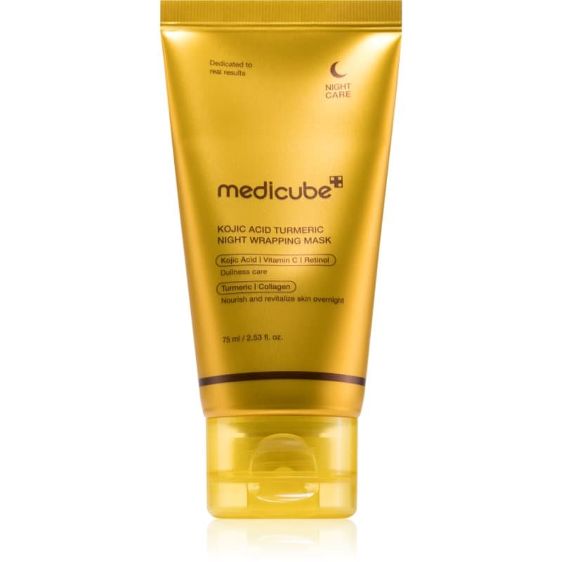 Kojic Acid Turmeric Night Wrapping Mask maseczka rozjaśniająca do cery poszarzałej o niejednolitym kolorze na noc
