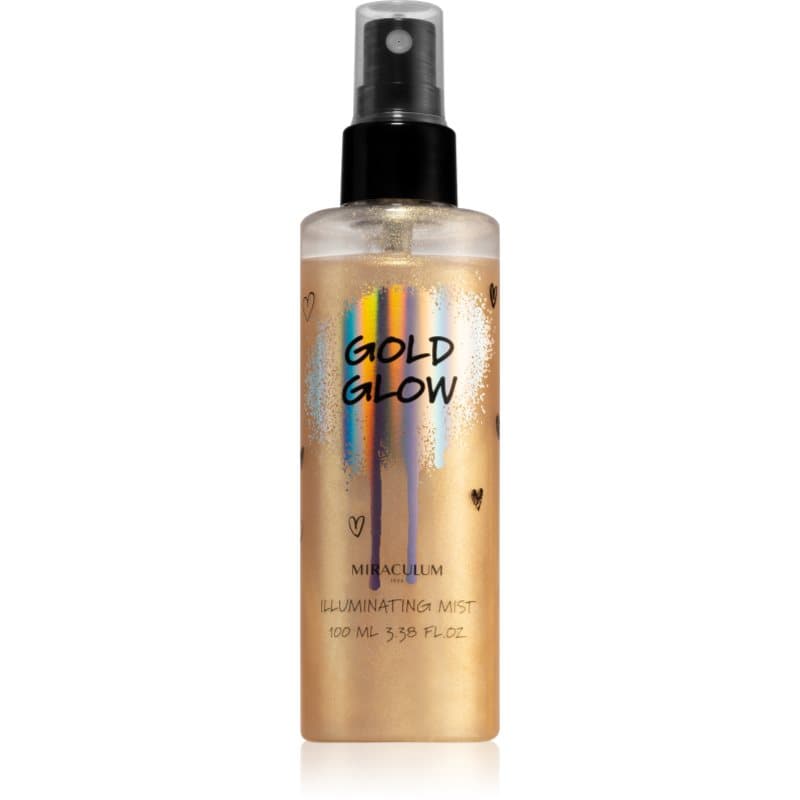 Girls Collection Gold Glow mgiełka rozświetlająca do twarzy i ciała z brokatem