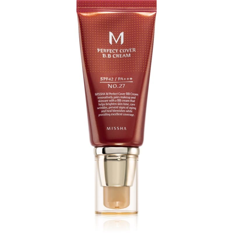 M Perfect Cover krem BB z wysoką ochroną UV odcień No. 27 Honey Beige SPF42/PA+++